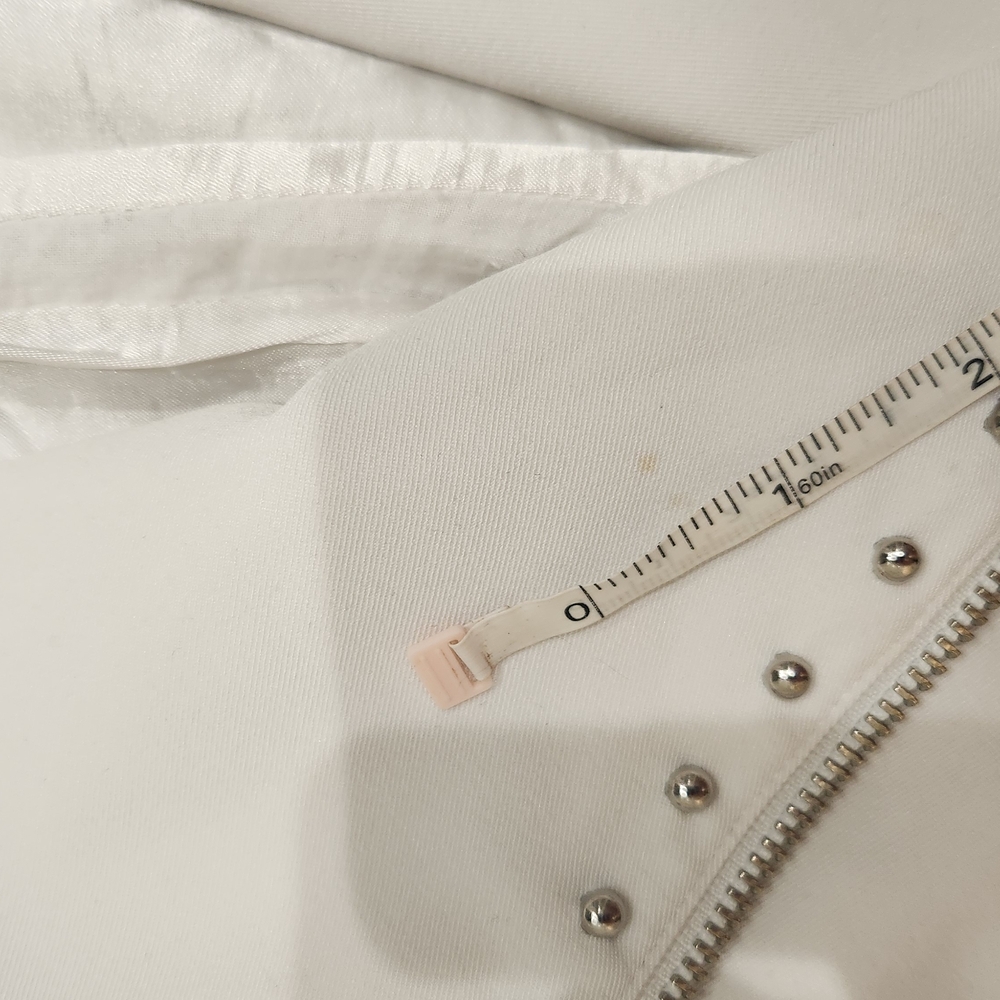 Cache White Studded Moto Jacket - image 4